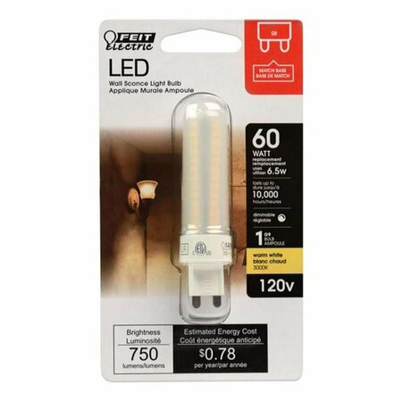 HAPPYLIGHT 60 watts T4 G9 LED Bulb, Warm White HA3304488